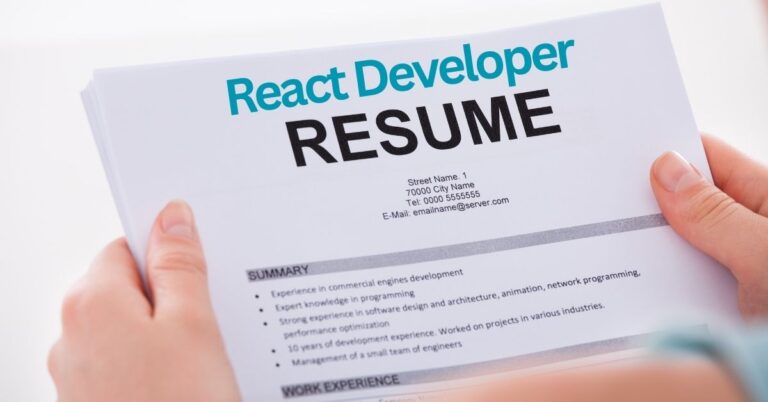 React Developer Resume