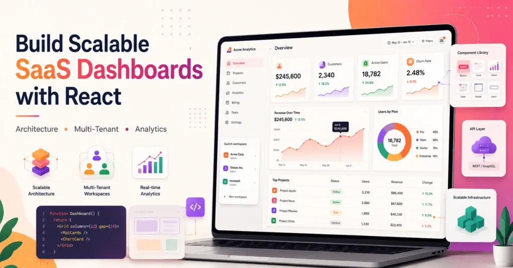 React SaaS dashboard