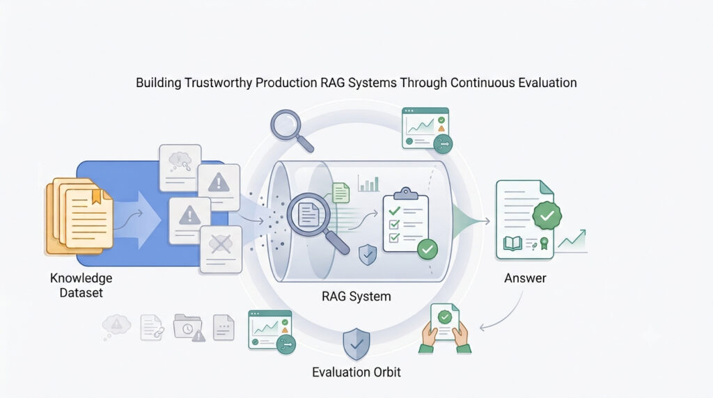 Building Trustworthy Production RAG Systems Through Continuous Evaluation