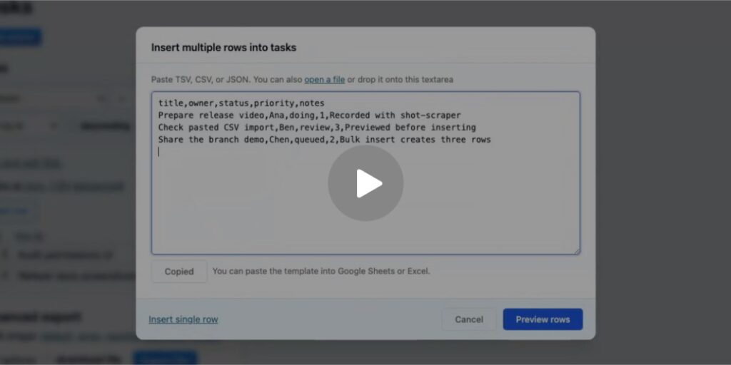 Have your agent record video demos of its work with shot-scraper video