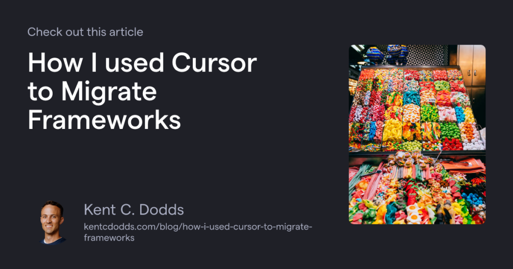 How I used Cursor to Migrate Frameworks