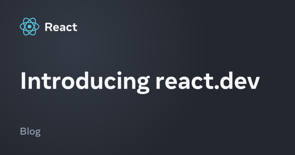 Introducing react.dev – React