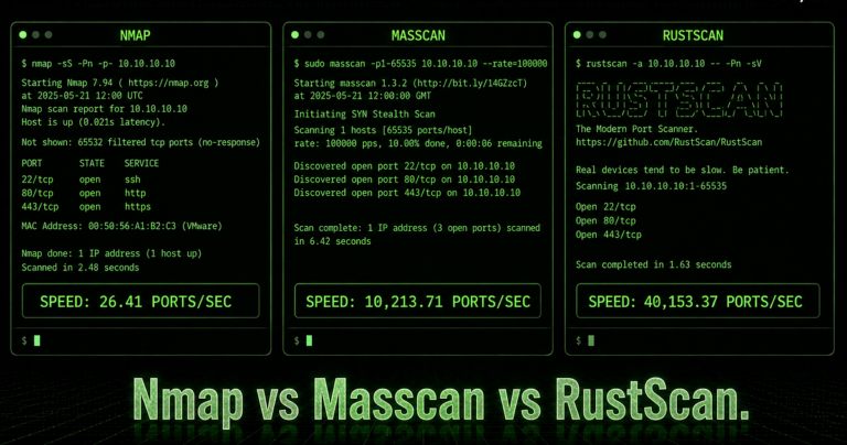 Nmap vs Masscan vs RustScan: Know Your Tools | by Roshan Rajbanshi | Jul, 2026