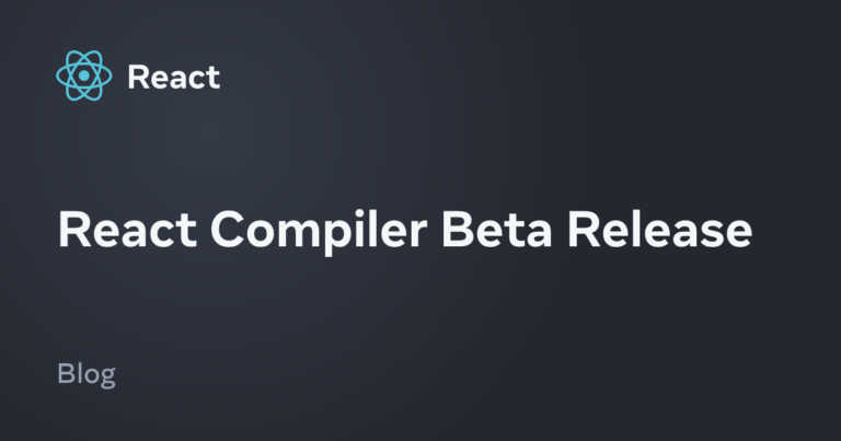 React Compiler Beta Release – React