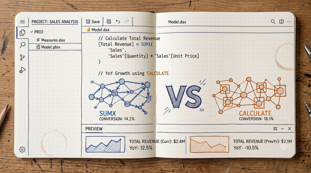 SUMX vs CALCULATE in DAX: Which One Is Really Faster? | by Thebitoolbox | Jul, 2026