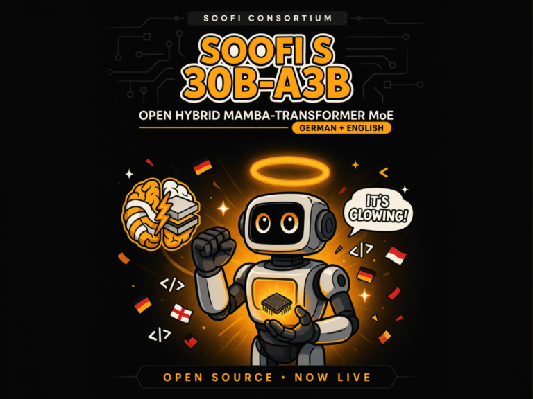 Soofi Consortium Releases Soofi S 30B-A3B: An Open Hybrid Mamba-Transformer MoE Foundation Model For German And English