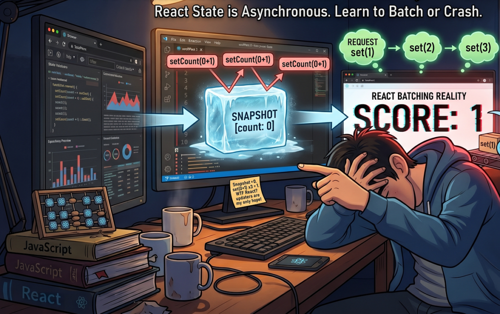 Stop Writing Your React State Updates Like Regular JavaScript. | by Shreyash | Jul, 2026