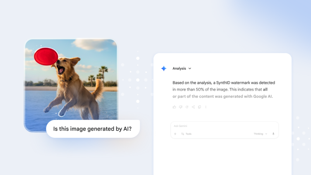 The Gemini app gets new image verification features
