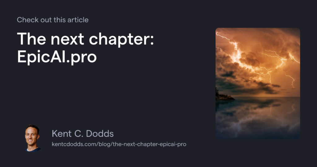 The next chapter: EpicAI.pro